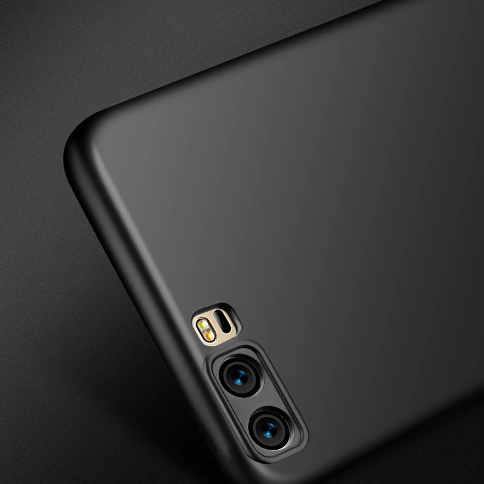 Мягкие черный красный из металла масло Блеск ТПУ телефон чехлы для huawei P9 Lite 2017 P8