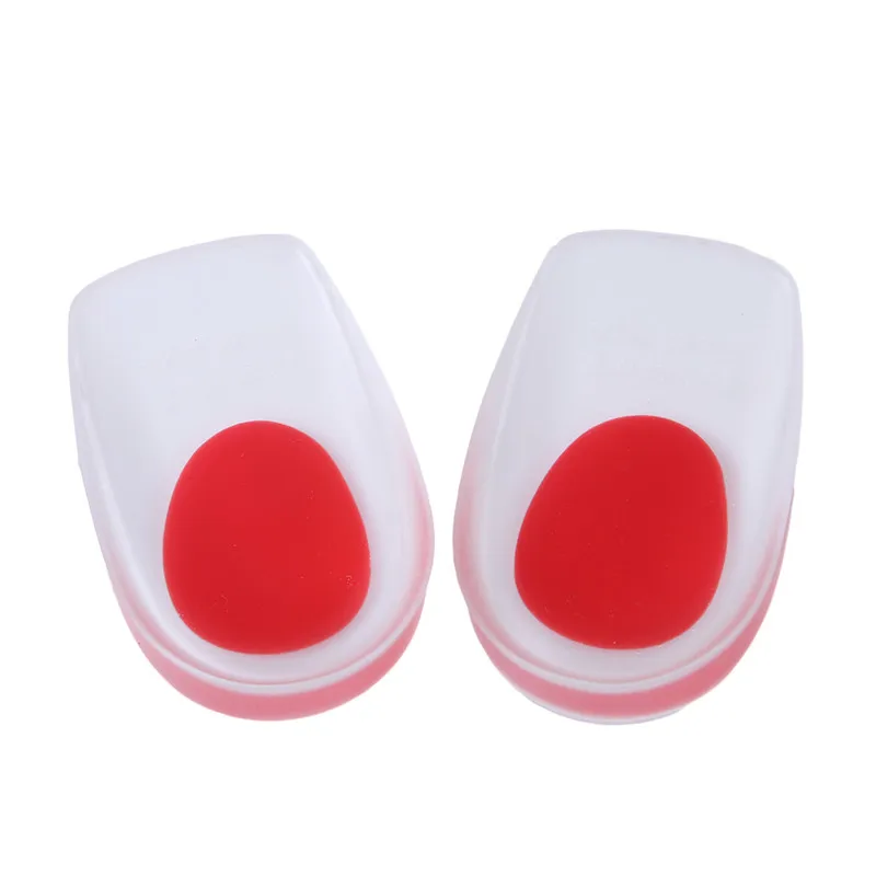 

1 Pair Soft Silicone Gel Insoles For Heel Spurs Pain Foot Cushion Foot Massager Care Half Heel Insole Pad Height Shoes Increase