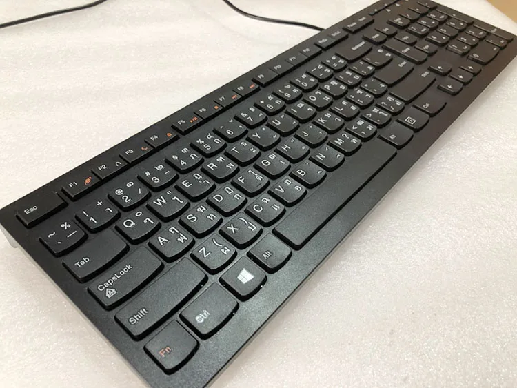 MAORONG TRADING тайская клавиатура для Lenovo оригинальная USB Проводная ультратонкая