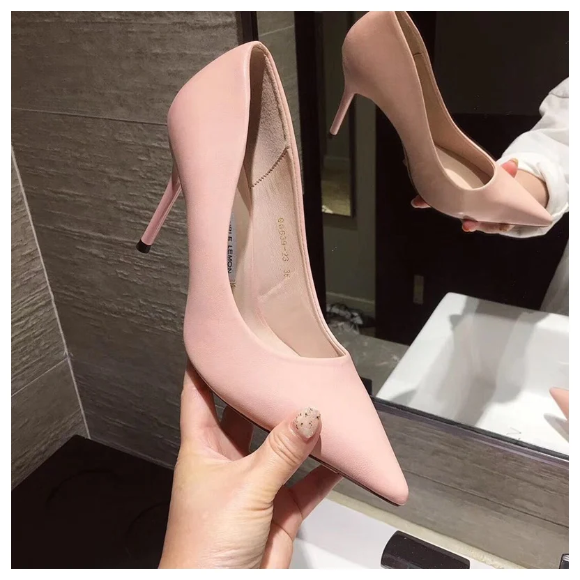 DONLEE QUEEN Female Women Pumps Sexy High Thin Heel Pointed Toe Shallow Shoes For Party Wedding Shoe Lady Pumps zapatos de mujer