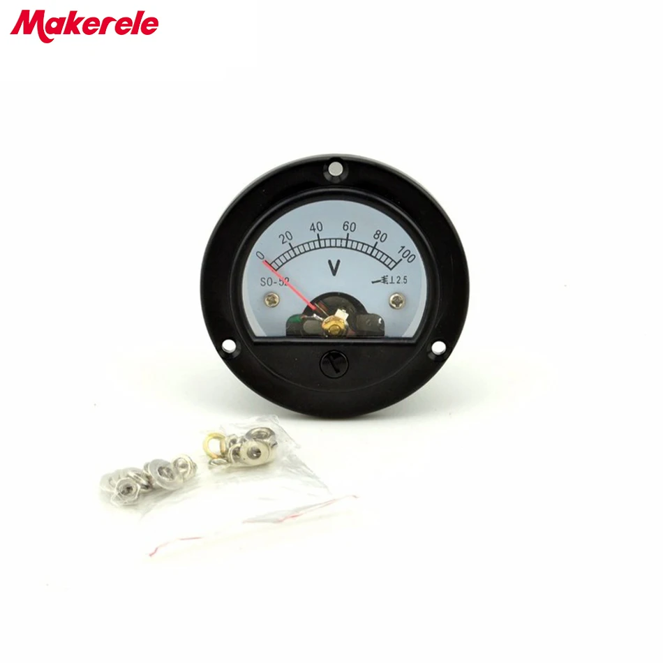 Аналоговый вольтметр переменного тока 0 100 в Аналоговая Панель тестер напряжения