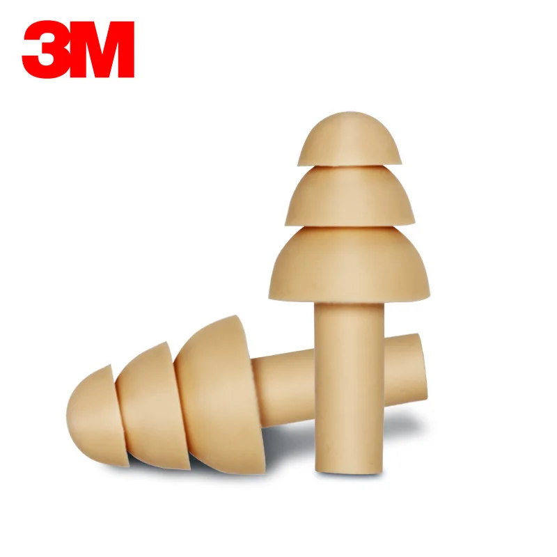 3M DC-01-002 Waterproof earplugs Christmas tree design 3 compartment Swimming Anti-noise 25db ear protector | Безопасность и