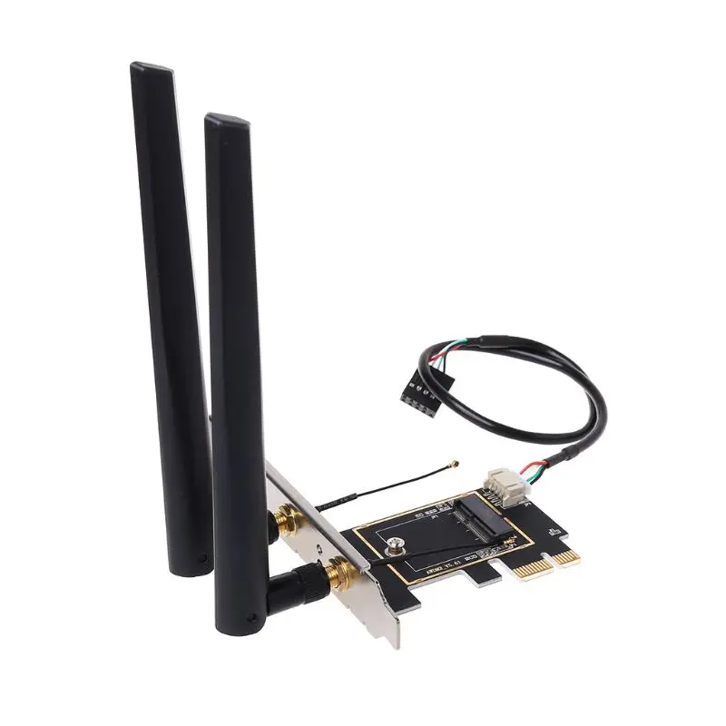 M.2 К конвертер PCI E Настольный Беспроводной Wi Fi Bluetooth сетевая карта плата