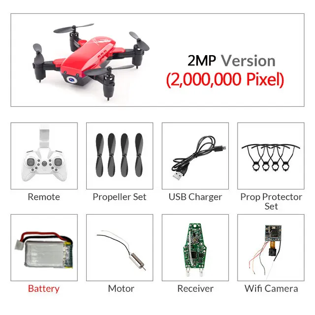Red 200Wcamera Складной мини-Дрон с/без камеры RC вертолет с режимом удержания RC Квадрокоптер с безголовым режимом удержания высоты игрушки для детей - Цвет: Red 200Wcamera
