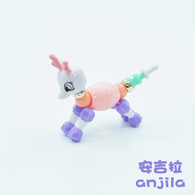 TOY027 Волшебный браслет в виде животного, игрушки для девочек, браслеты для вечеринок для детей, волшебные трюки, скрученные браслеты, DIY классические игрушки, рождественский подарок, 1 шт - Цвет: TOY027