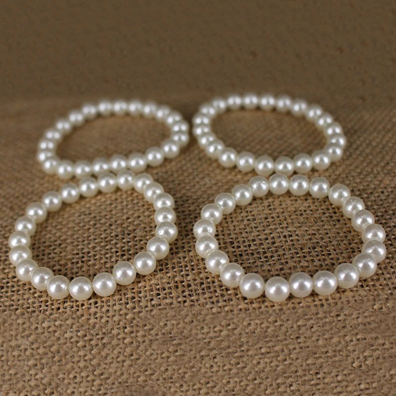 Hot New Fashion Elasticity Bracelet Simulated Pearl Beaded Charm Strand Bracelets Bangles for Women 2019 Jewelry | Украшения и