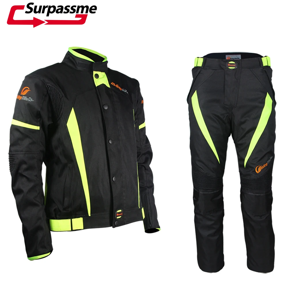 Зимняя куртка для мотоциклиста и брюки костюм мотокросса внедорожная гоночная