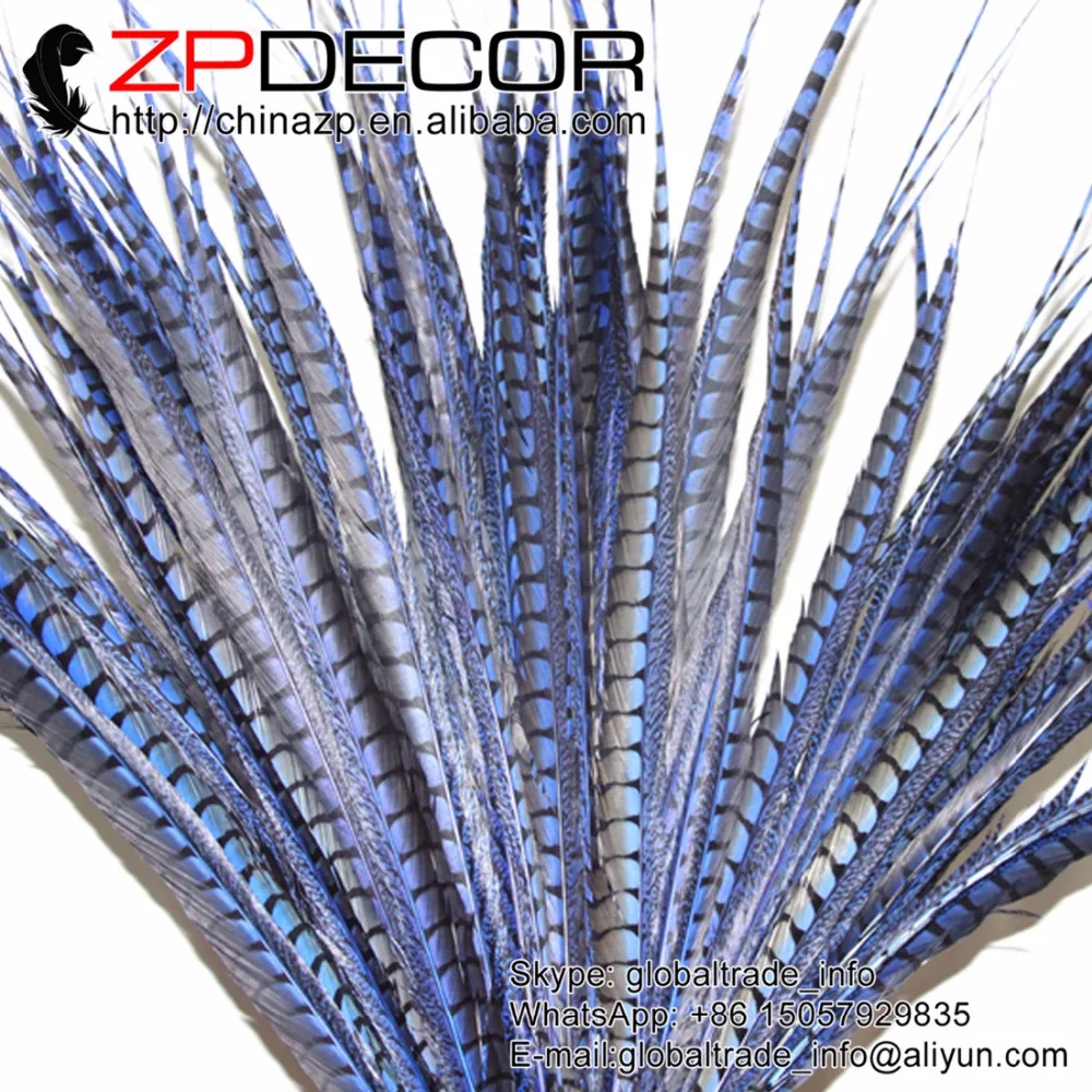 

ZPDECOR 28-32 дюйма (70-80 см) 50 шт./лот окрашенные темно-синие женские перья из хвоста фазана для карнавала и свадьбы
