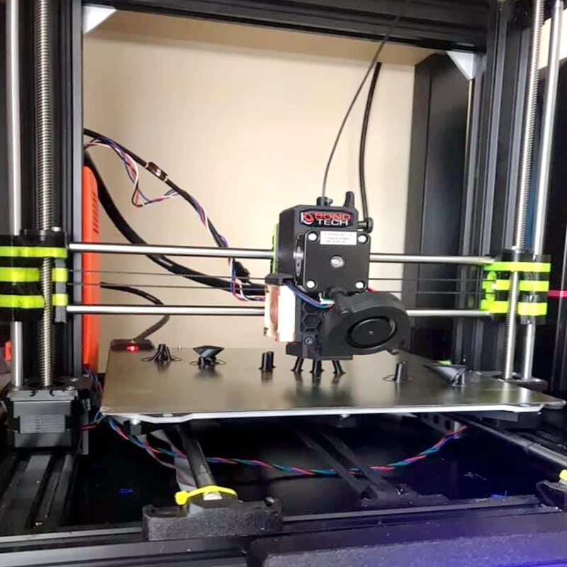 

ENERGETIC Upgrade 3D Printer Build Plate,300x300mm/12"x12"Flex Spring Steel Sheet Heat Bed Platform with PEI for CR-10,10S S5