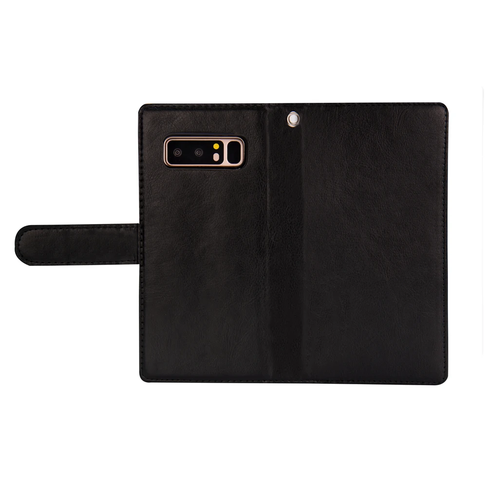 Многофункциональный кошелек сумка чехол для Galaxy Note 8 9 отделений карт кожаный Samsung