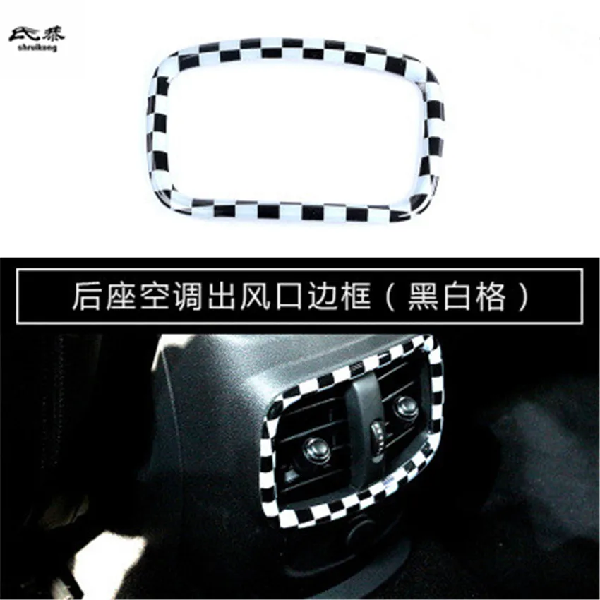 

1PC Car Sticker PC Material Rear Air Conditioner Outlet Decoration Cover for 2015-2018 Mini Clubman F54