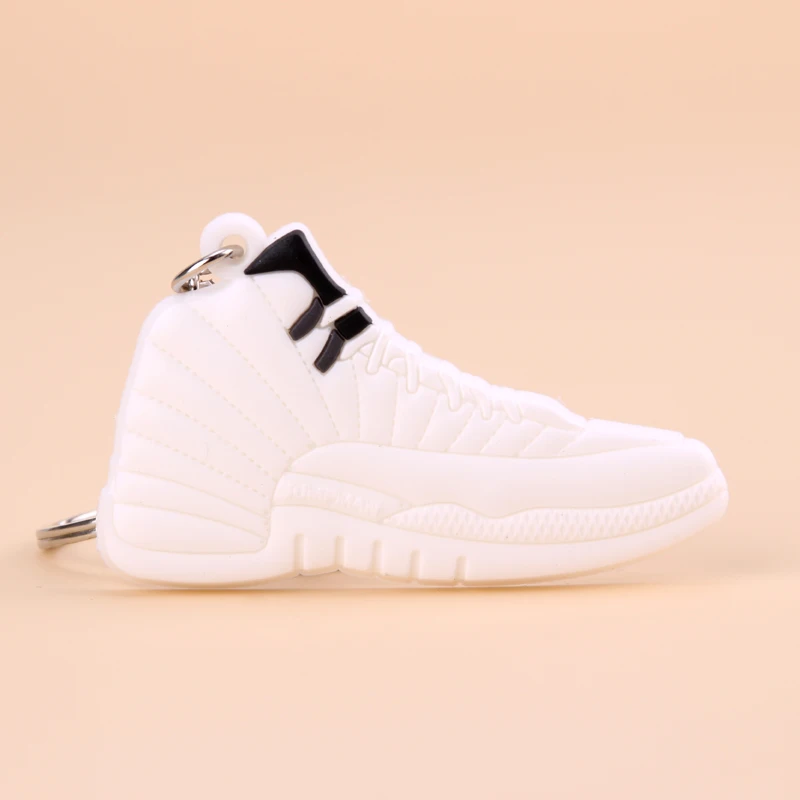 Picture Color1 Брелок Новые экзотические мини Jordan 12 ретро обуви ключевая цепь Для мужчин и Для женщин детские подарочные брелки на баскетбольных кроссовок ключ держатель Porte Clef - Цвет: Picture Color1