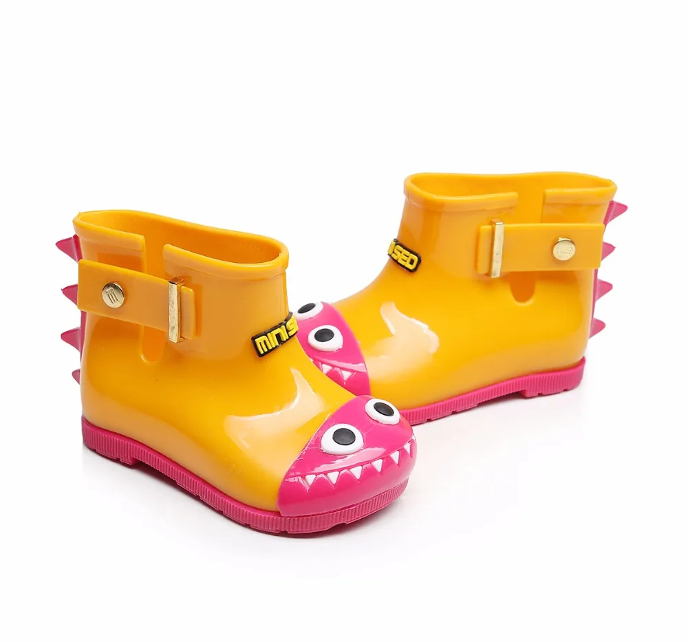 Детские непромокаемые ботинки Mini Melissa Нескользящие для девочек прозрачная обувь