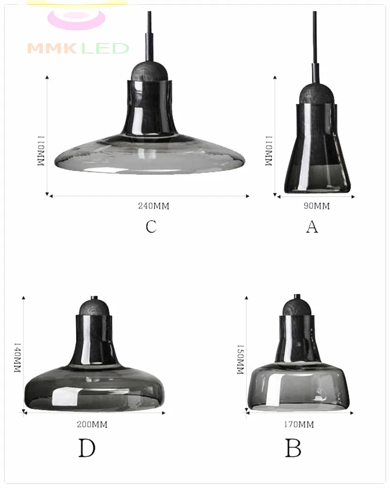 Потолочная люстра в скандинавском стиле для ресторана современном с одной тенью