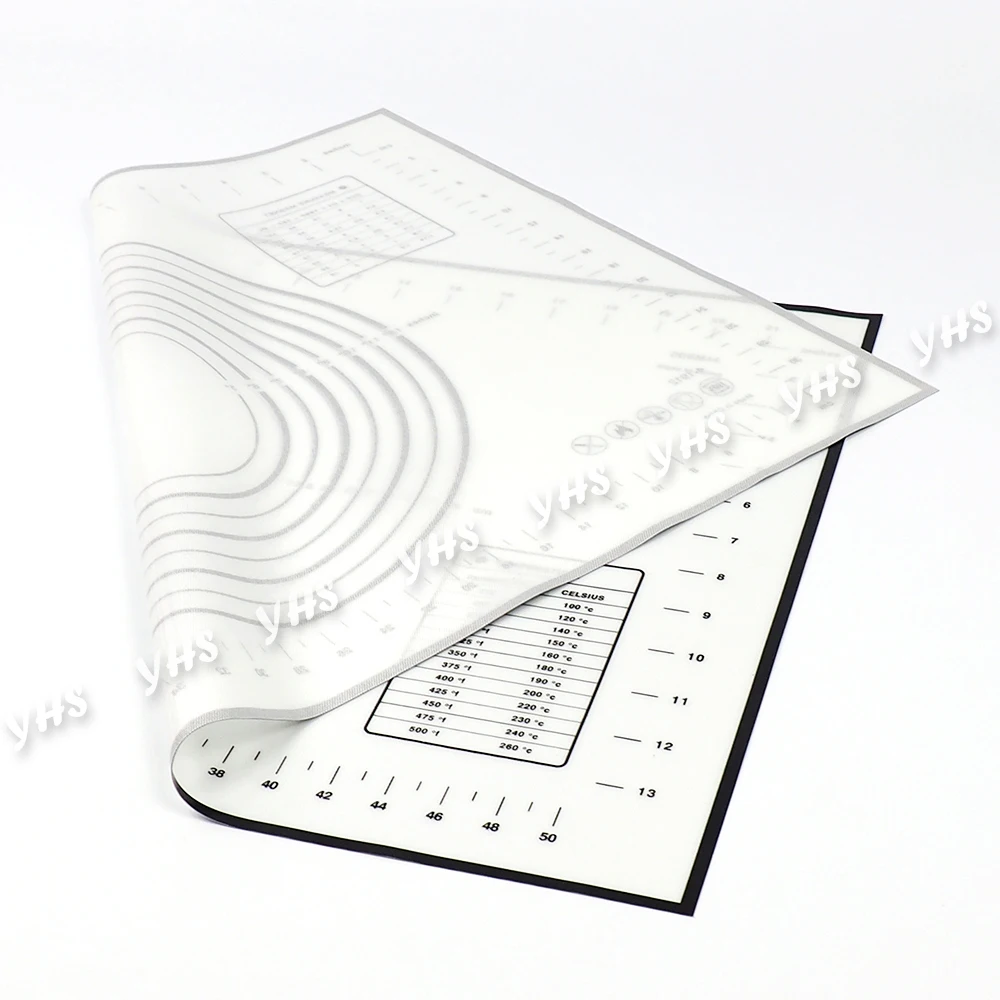 

Non-slip Silicone Pastry Mat Extra Large with Measurements for 40x60cm Silicone Baking Mat Counter Mat Dough Rolling Mat