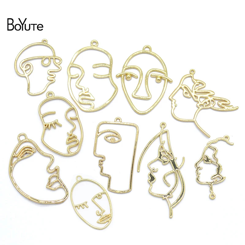 Подвеска BoYuTe в виде лица из металлического сплава ручная работа аксессуары для