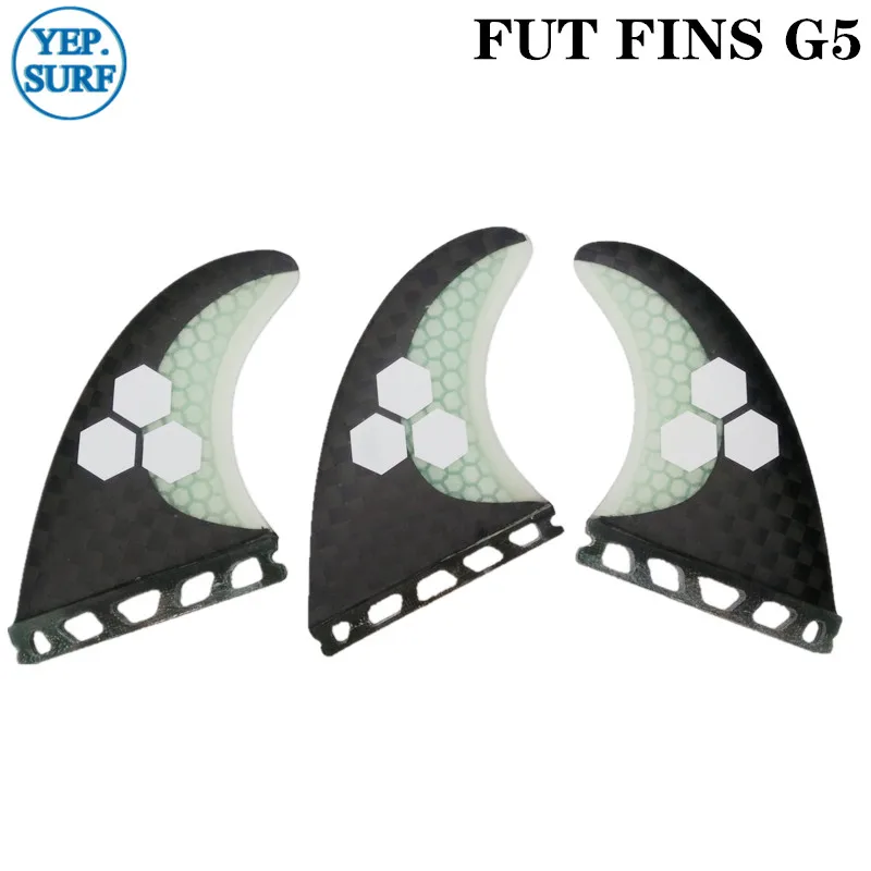 Future G5 плавник желтый сотовая доска для серфинга плавники Future стекловолокно плавники(доска для серфинга) Quilhas весло доска - Цвет: cabon with logo
