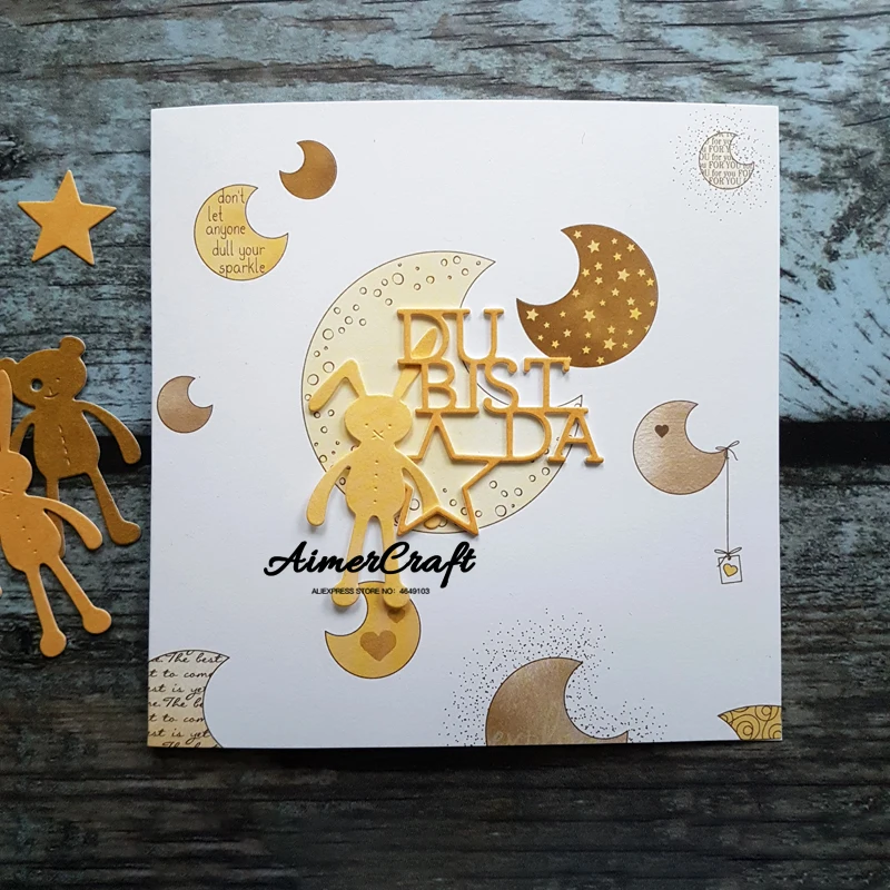 Металлические Вырубные штампы в виде животных и кукол зеркальные для рукоделия