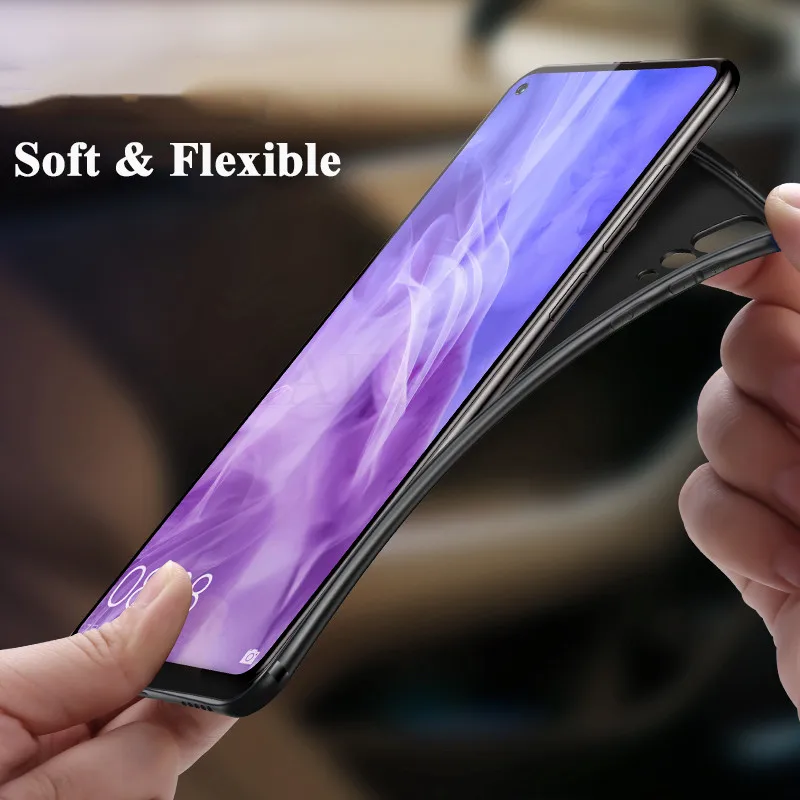 MAKAVO For Huawei Nova 4 Case Full Protection Soft Silicone Matte Cover Nova4 Phone Cases |