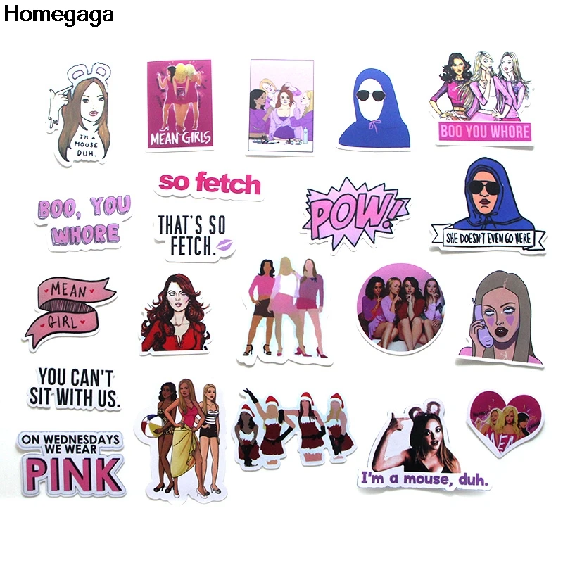 Homegaga 20 шт. Художественная печать для девочек 90s домашний Декор настенный ноутбук телефон багаж ноутбук велосипед Скрапбукинг наклейки D1921