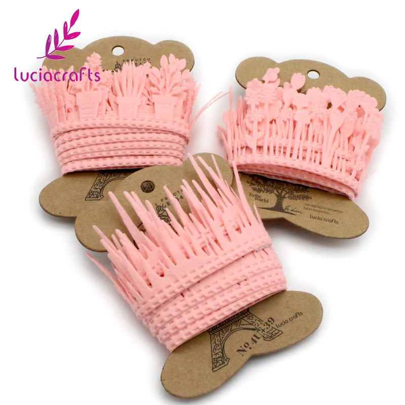Lucia crafts 2y/lot Трава цветок стиль кружева ленты ручной работы кружевная отделка одежды шитье «сделай сам» материал вечерние аксессуары Q0803
