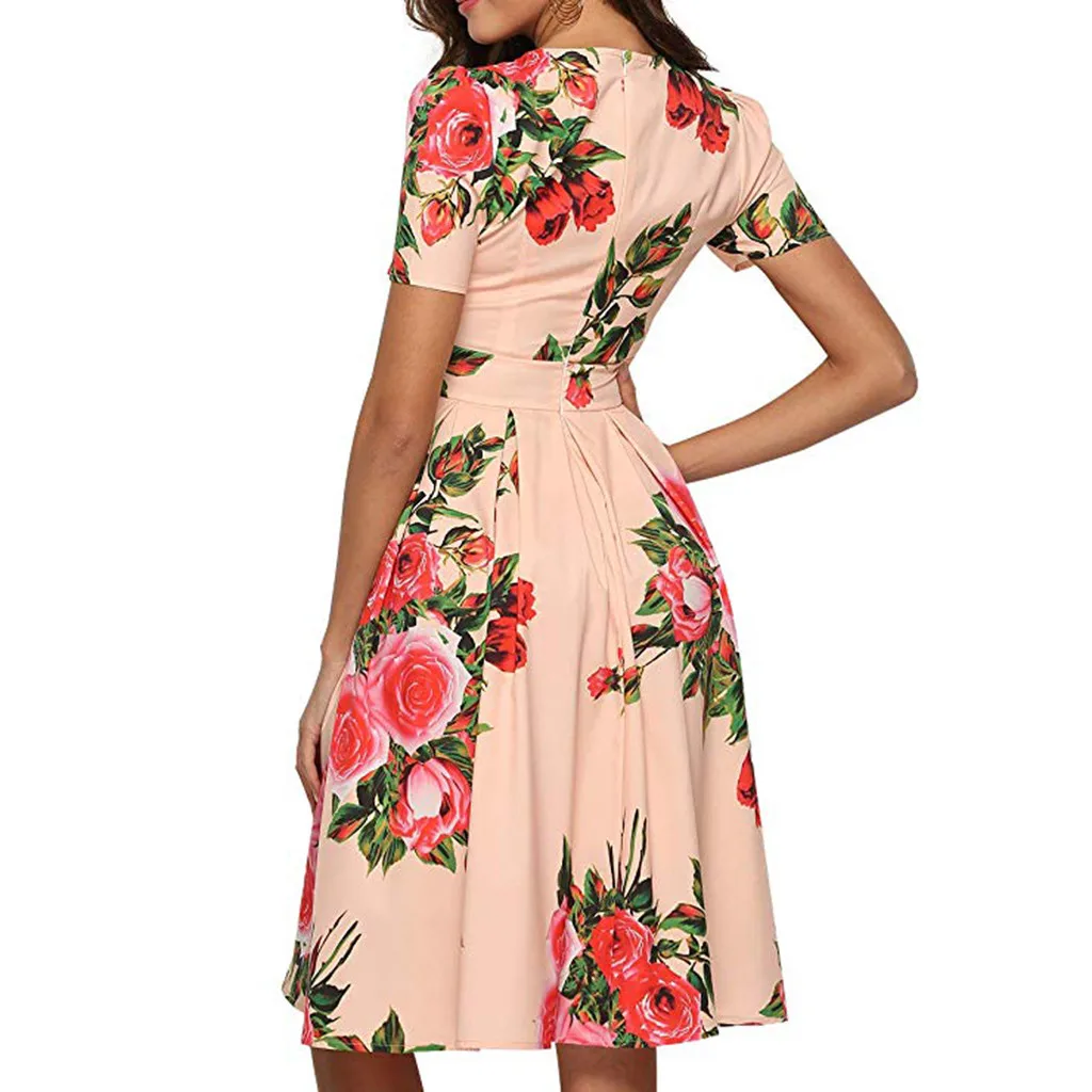 Женское платье без рукавов JAYCOSIN повседневное Короткое мини-платье в богемном