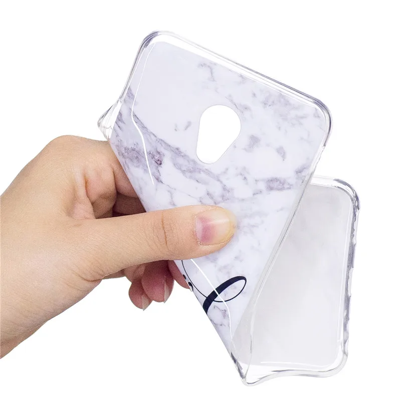 HEMASOLY Case For Meizu M3 Note Silicone M5 M5S Soft TPU Luxury Letter Marble Pattern Back Cover |