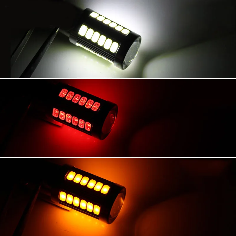 Новые 2 шт. 7443 33 SMD Автомобильные светодиодные тормозные лампы без ошибок Замена