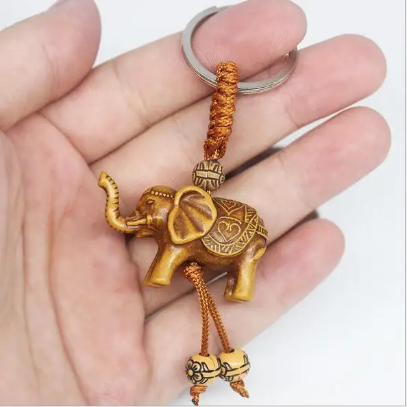 Брелок в простом стиле из смолы бохо милый слон-брелок для ключей детей девочек и