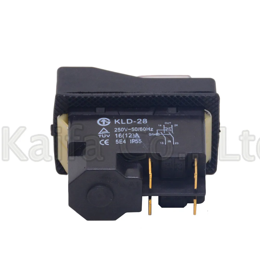 Водонепроницаемый IP55 кнопочный электромагнитный переключатель 4 Pin AC250V 16A Магнитный стартер Мощность выключатели безопасности при работе с электроинструментами для механического инструмента