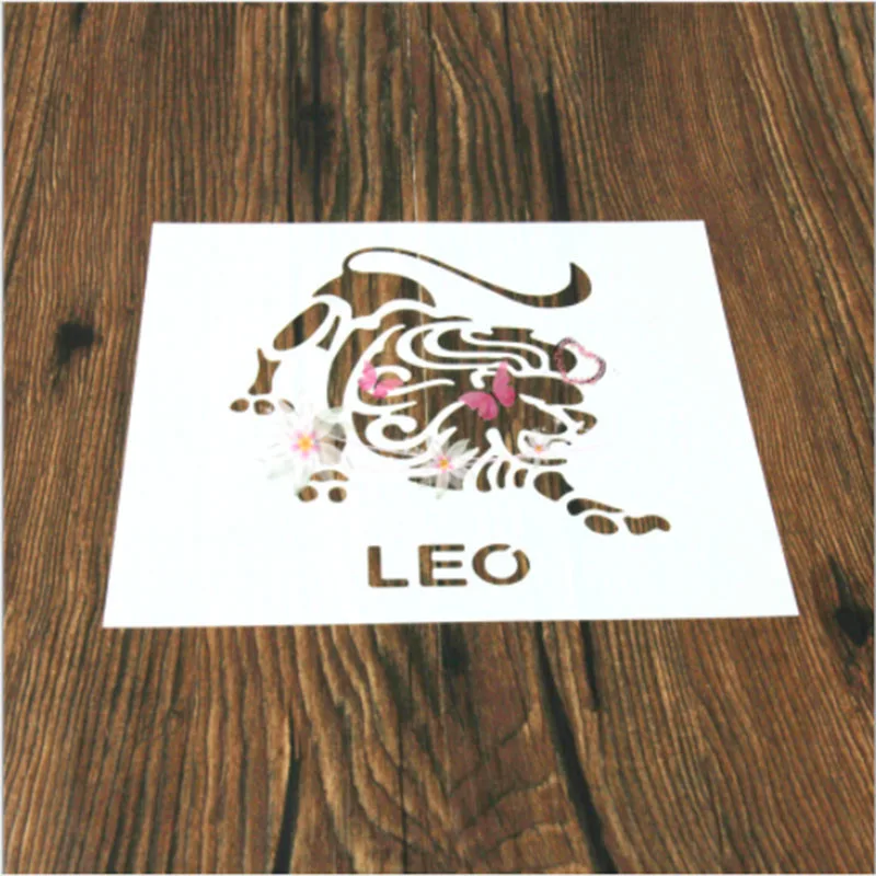 Многоразовый трафарет в форме льва из мультфильма 1 шт. Аэрограф живопись DIY