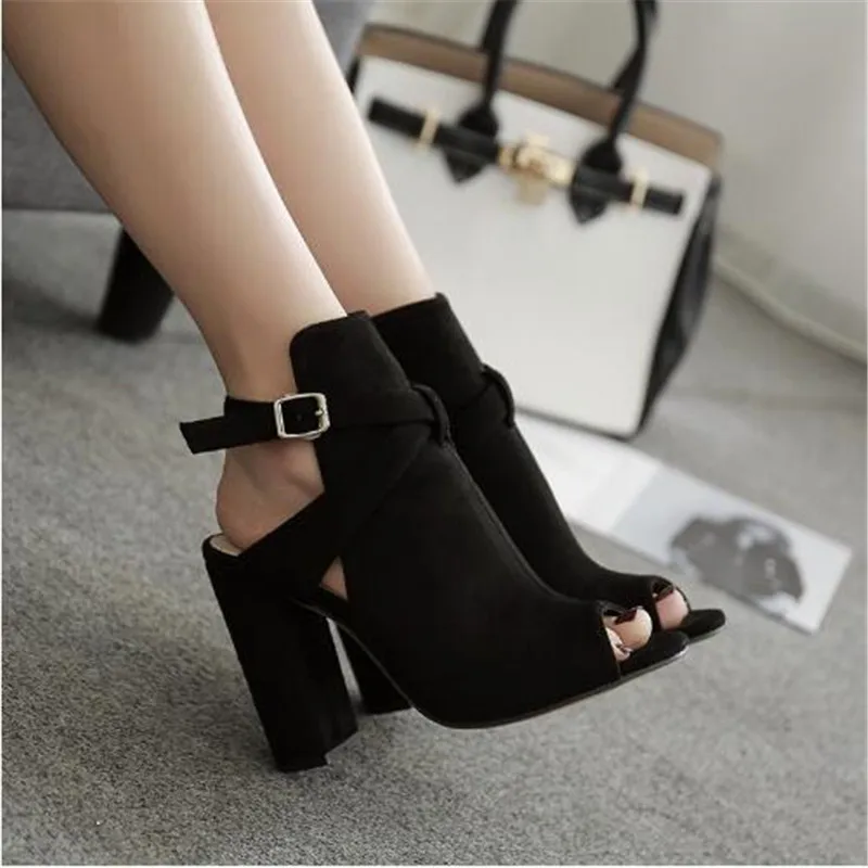 Женские сандалии-гладиаторы на высоком каблуке Туфли-лодочки с ремешком и