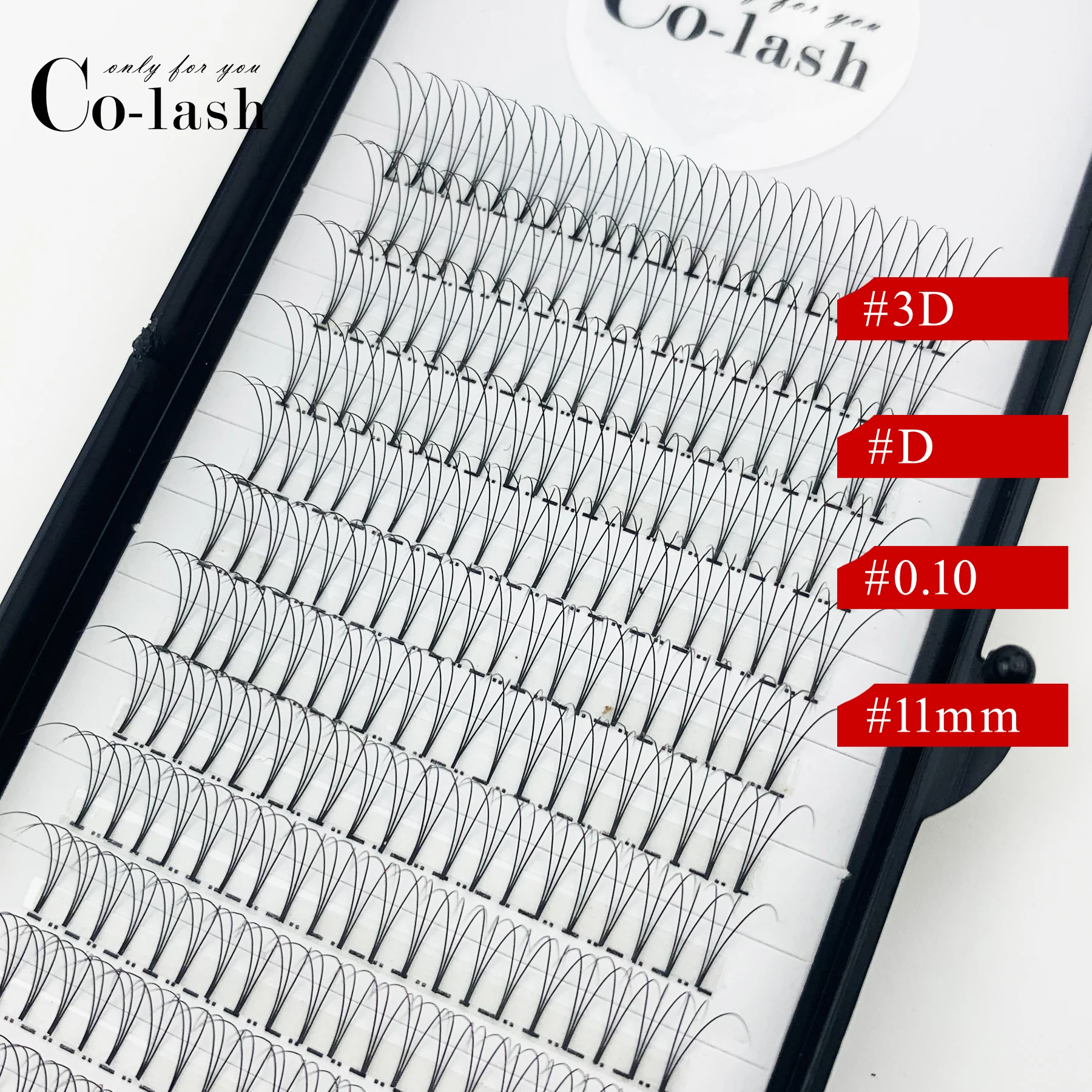 Colash русский объем цветные ресницы расширение D Curl предварительно сделанные вентиляторы ресниц Горячая индивидуальный ресниц расширения