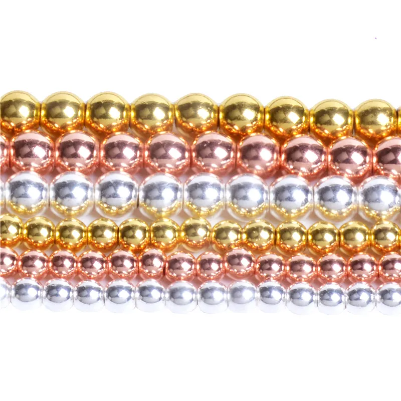 Бисер из розового золота AAA бисер натурального камня для изготовления ювелирных