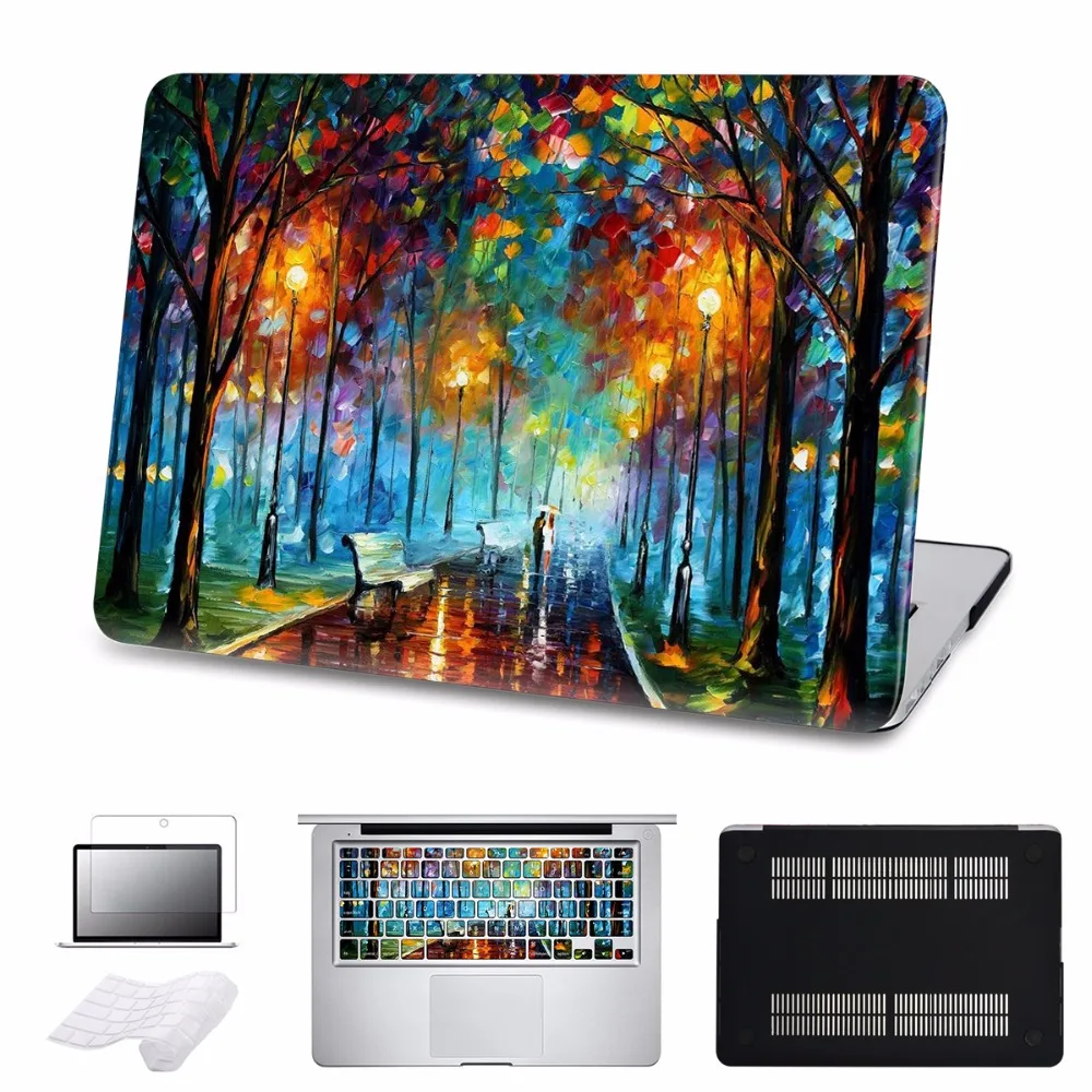 5 в 1 Комплект чехол для 2018 Новый Apple Mac Macbook Pro 15 Обложка Air 11 13 дюймов с /out Touch bar