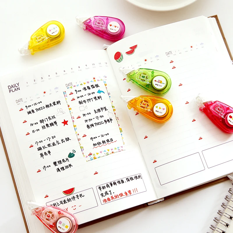 Декоративная Корректирующая лента Fita Cetim Deco Rush Papeleria Cinta Correctora Kawaii школьные материалы