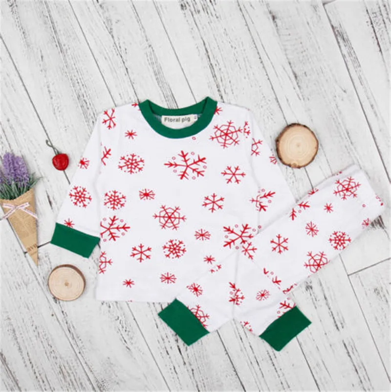 Xmas suit 100 Pudcoco/Новинка; Лидер продаж; комплект одинаковых рождественских повседневных пижам для всей семьи; красная одежда для сна для женщин и детей; одежда для сна; рубашки в клетку+ длинные штаны - Цвет: Xmas suit 100
