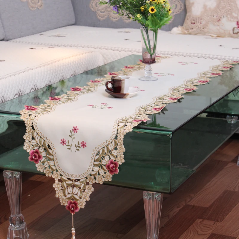 Европейский пасторальный короткий настольный бегун обеденный стол флаги