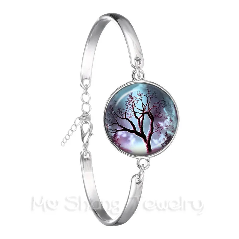 Классический браслет с кабошоном 18 мм классный купол посеребренный цепочка