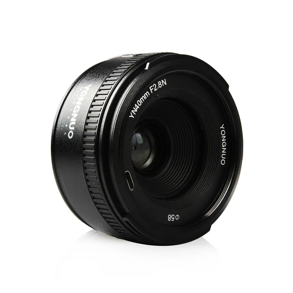 Объектив Yongnuo YN 40 мм F2.8N F2.8 с большой апертурой AF/MF фиксированный объектив