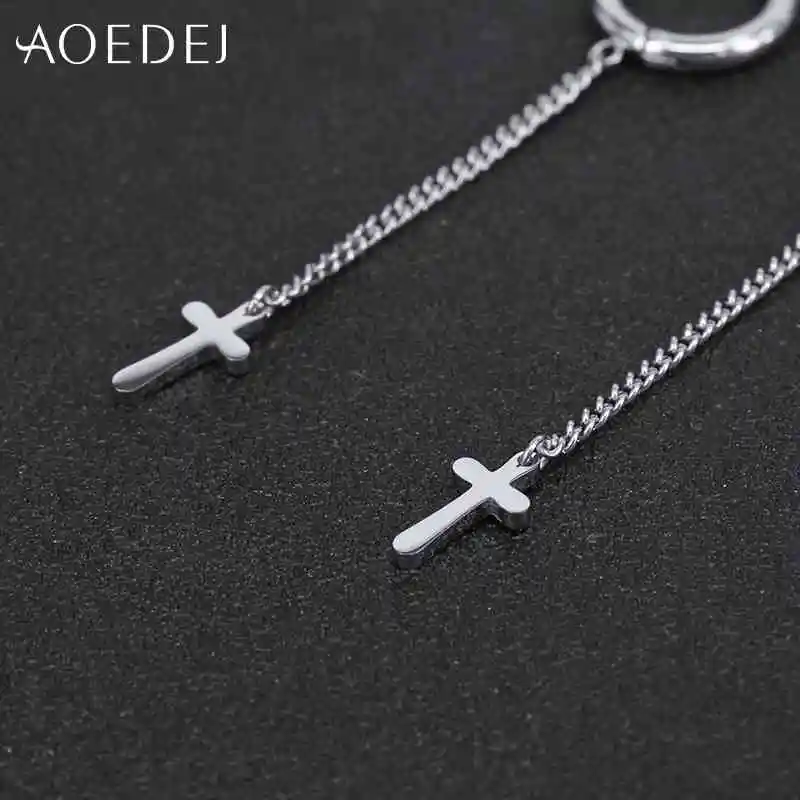 AOEDEJ серьги-кольца маленькие Aros KPOP Мальчики альбом круглые серьги длинные кисточкой крест серьги обручи корейские ювелирные изделия Aros