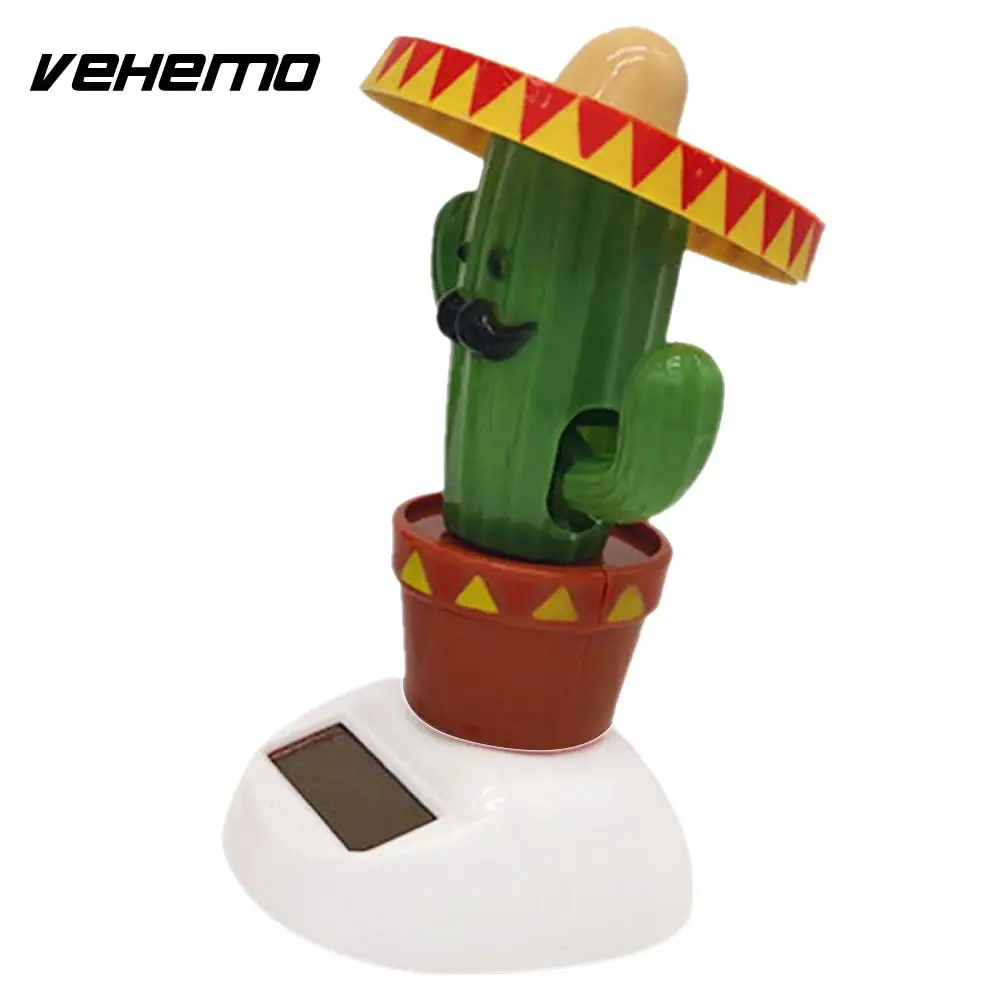 

Vehemo Colours Car Solar Decoration Car Decoration Sensoring Solar Toy Mini Cute Kids