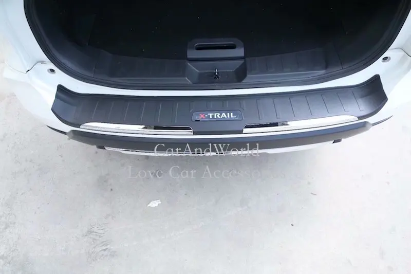 Для Nissan X-Trail Rogue T32 защита заднего бампера багажника защита двери багажника отделка X Trail пластиковая наклейка автомобильные аксессуары