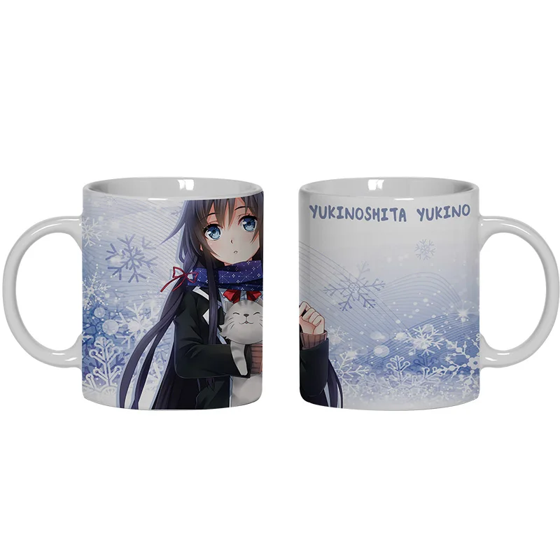 Аниме JK Yahari Ore no Seishun Love Come wa Machigatteiru. Кружка для косплея Yukinoshita Yukino керамическая
