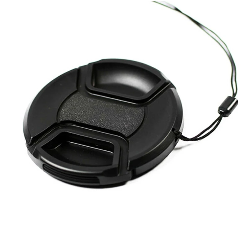 77 мм Центральная защелка на передней крышке объектива со шнуром для Canon Nikon Olympus