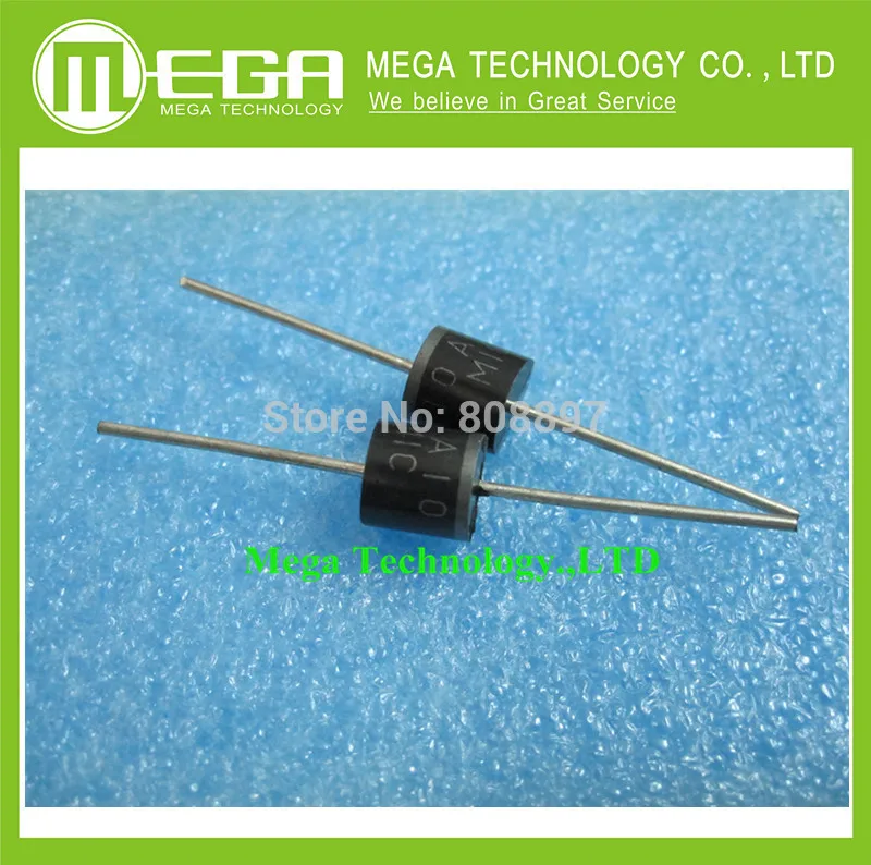 200 шт., 10A10 10 Amp 1000V 10A 1KV осевой выпрямительный диод, 22A