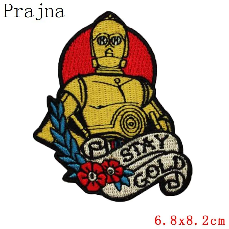 Зеленый Prajna DIY нашивки Звездные войны железные нашивки на одежду вышитые нашивки на одежду значки аппликаций на одежду аксессуары - Цвет: Зеленый