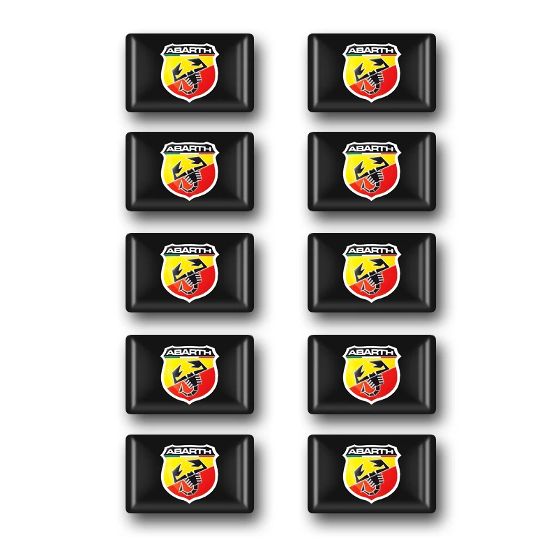 10 шт. 3D Италия Скорпион Abarth клей эмблемы небольшой декоративный коврик для
