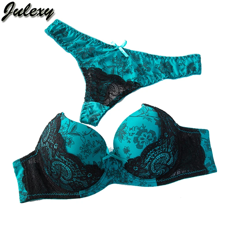 Комплект женского нижнего белья Julexy большие размеры чашка B C кружевные трусики