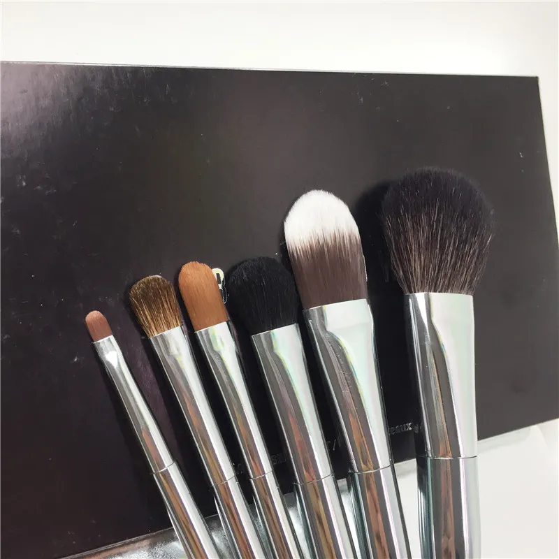 Bd beauty, металлическая ручка, 6 кистей для путешествий, набор кистей-высокое качество, на ходу, набор кистей для лица и глаз-косметические инструменты для смешивания макияжа